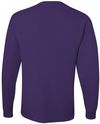 Am image of a Custom Jerzees DriPower Long Sleeve Fifty Fifty TShirt in Deep Purple!