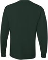Am image of a Custom Jerzees DriPower Long Sleeve Fifty Fifty TShirt in Forest Green!