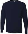 Am image of a Custom Jerzees DriPower Long Sleeve Fifty Fifty TShirt in J. Navy!