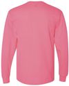 Am image of a Custom Jerzees DriPower Long Sleeve Fifty Fifty TShirt in Neon Pink!