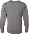 Am image of a Custom Jerzees DriPower Long Sleeve Fifty Fifty TShirt in Oxford Grey!