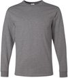 Am image of a Custom Jerzees DriPower Long Sleeve Fifty Fifty TShirt in Oxford Grey!