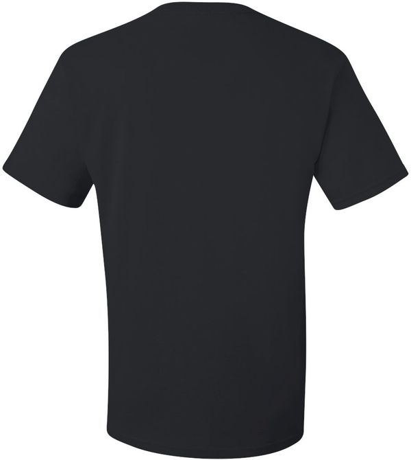 Am image of a Custom JERZEES DriPower 50 50 T Shirt in Black!