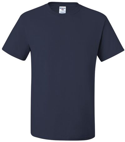 Am image of a Custom JERZEES DriPower 50 50 T Shirt in J. Navy!