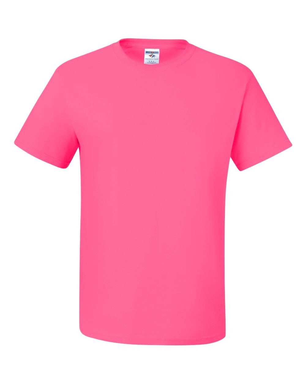 JERZEES DriPower 50 50 T Shirt in Neon Pink