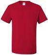 Am image of a Custom JERZEES DriPower 50 50 T Shirt in True Red!