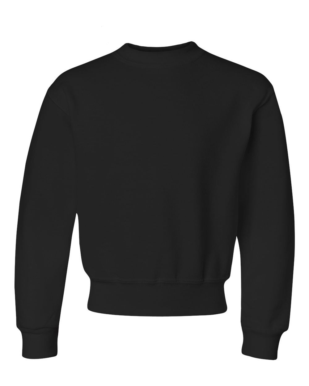JERZEES NuBlend Youth Crewneck Sweatshirt in Black