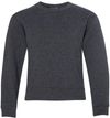 Am image of a Custom JERZEES NuBlend Youth Crewneck Sweatshirt in Black Heather!
