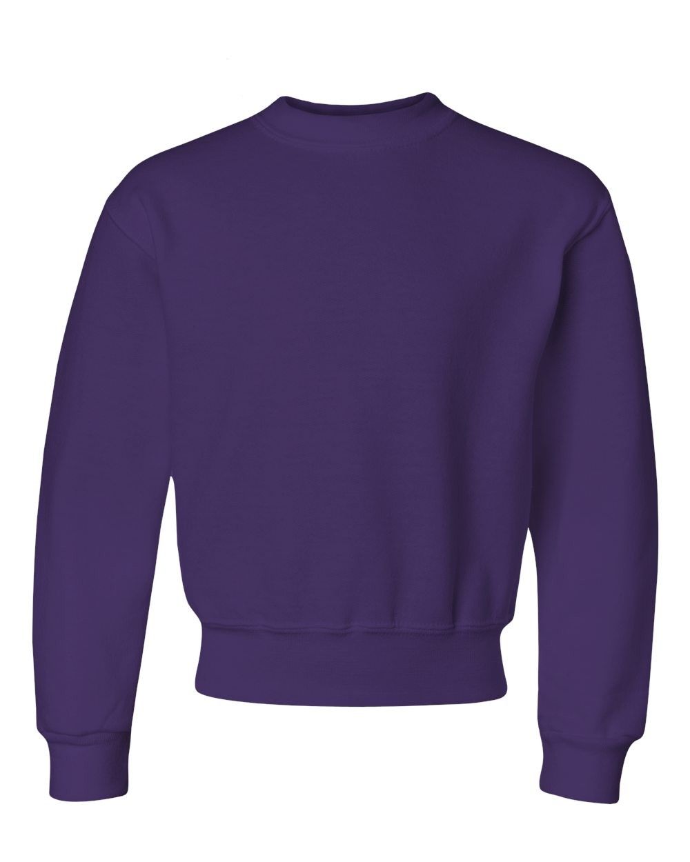 JERZEES NuBlend Youth Crewneck Sweatshirt in Deep Purple