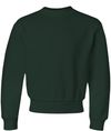 Am image of a Custom JERZEES NuBlend Youth Crewneck Sweatshirt in Forest Green!
