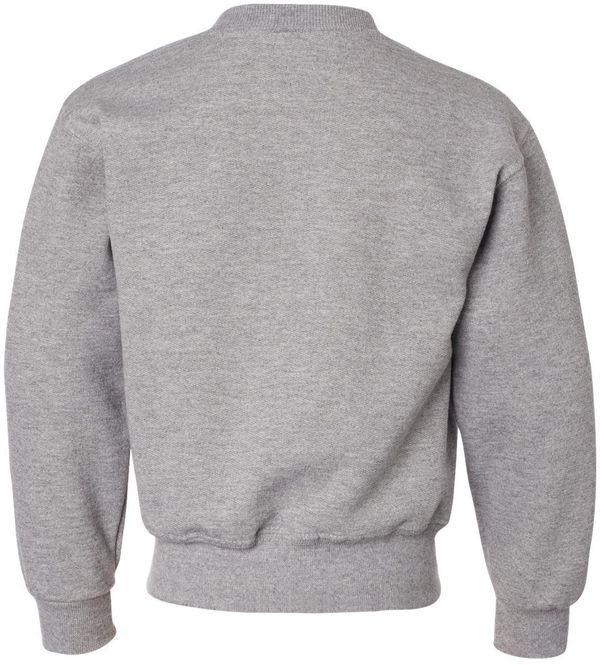 An image of a Custom JERZEES NuBlend Youth Crewneck Sweatshirt in Oxford!