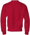 Am image of a Custom JERZEES NuBlend Youth Crewneck Sweatshirt in True Red!