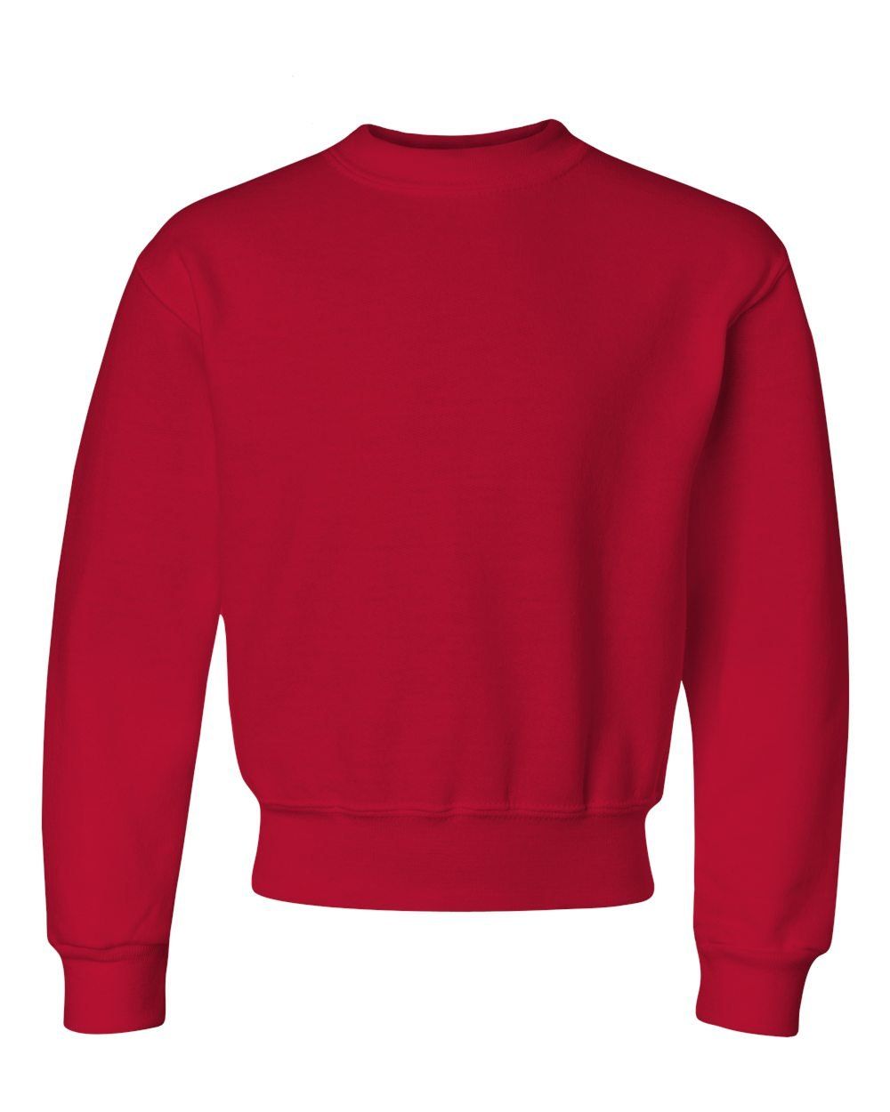 JERZEES NuBlend Youth Crewneck Sweatshirt in True Red
