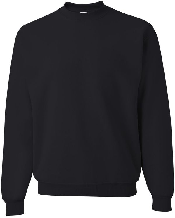 Am image of a Custom JERZEES NuBlend Crewneck Sweatshirt in Black!