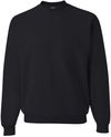 Am image of a Custom JERZEES NuBlend Crewneck Sweatshirt in Black!