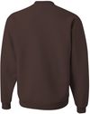 Am image of a Custom JERZEES NuBlend Crewneck Sweatshirt in Chocolate!