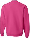 Am image of a Custom JERZEES NuBlend Crewneck Sweatshirt in Cyber Pink!