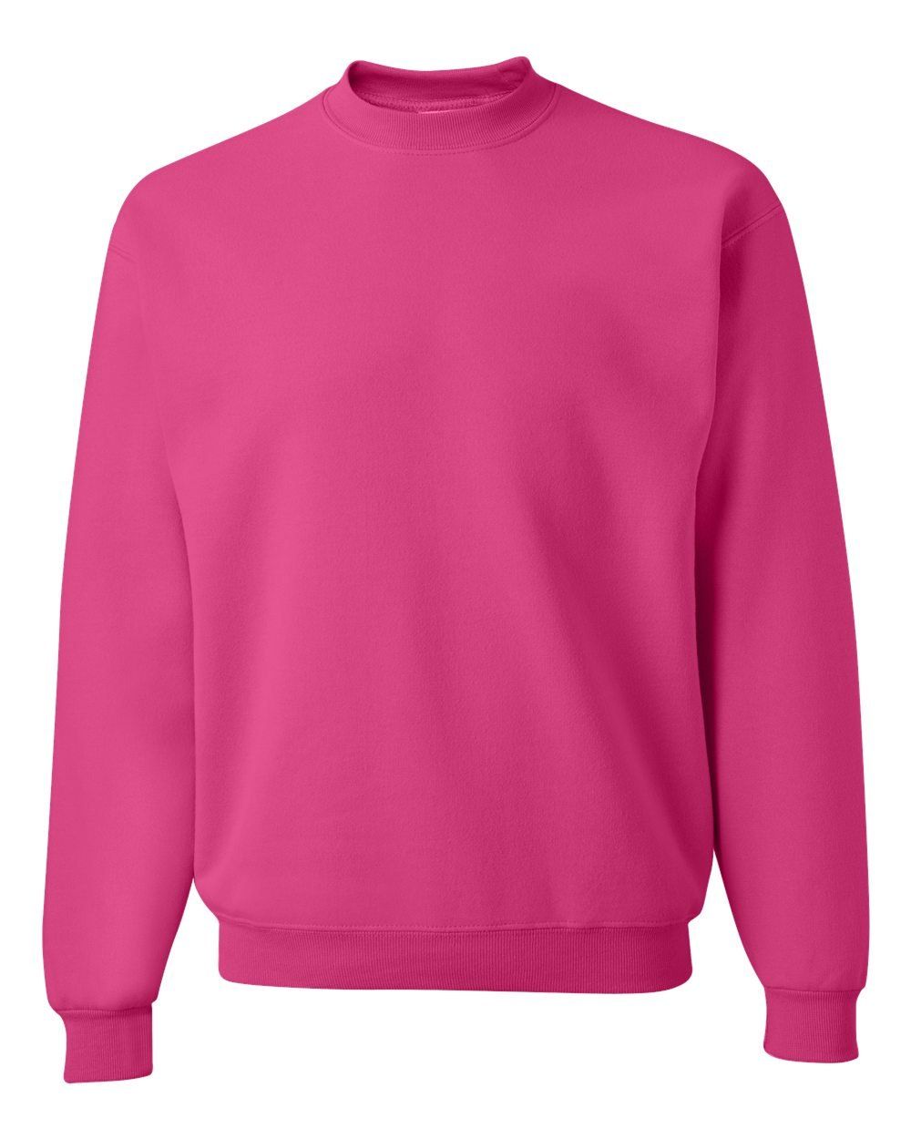 JERZEES NuBlend Crewneck Sweatshirt in Cyber Pink