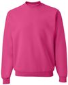 Am image of a Custom JERZEES NuBlend Crewneck Sweatshirt in Cyber Pink!