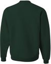 Am image of a Custom JERZEES NuBlend Crewneck Sweatshirt in Forest Green!