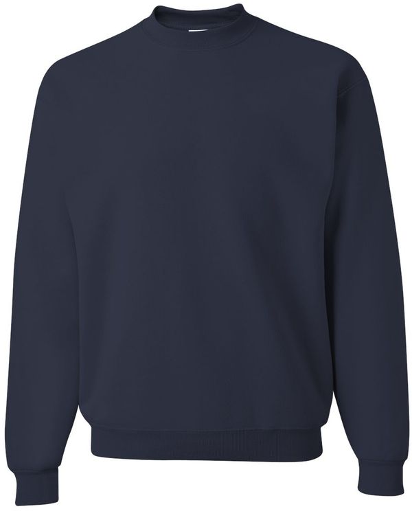Am image of a Custom JERZEES NuBlend Crewneck Sweatshirt in J Navy!