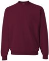 Am image of a Custom JERZEES NuBlend Crewneck Sweatshirt in Maroon!
