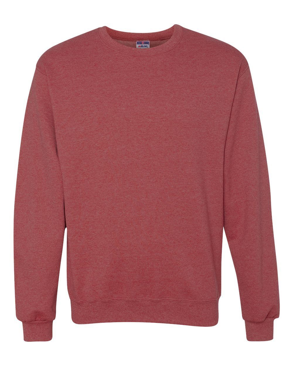 JERZEES NuBlend Crewneck Sweatshirt in Vintage Heather Red