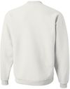 Am image of a Custom JERZEES NuBlend Crewneck Sweatshirt in White!