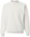 Am image of a Custom JERZEES NuBlend Crewneck Sweatshirt in White!