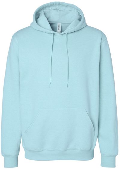 Am image of a Custom Jerzees Premium Eco Blend Ringspun Hooded Sweatshirt in Cloud Heather!