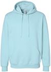 Am image of a Custom Jerzees Premium Eco Blend Ringspun Hooded Sweatshirt in Cloud Heather!