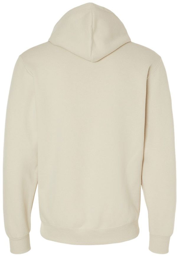 Am image of a Custom Jerzees Premium Eco Blend Ringspun Hooded Sweatshirt in Putty!