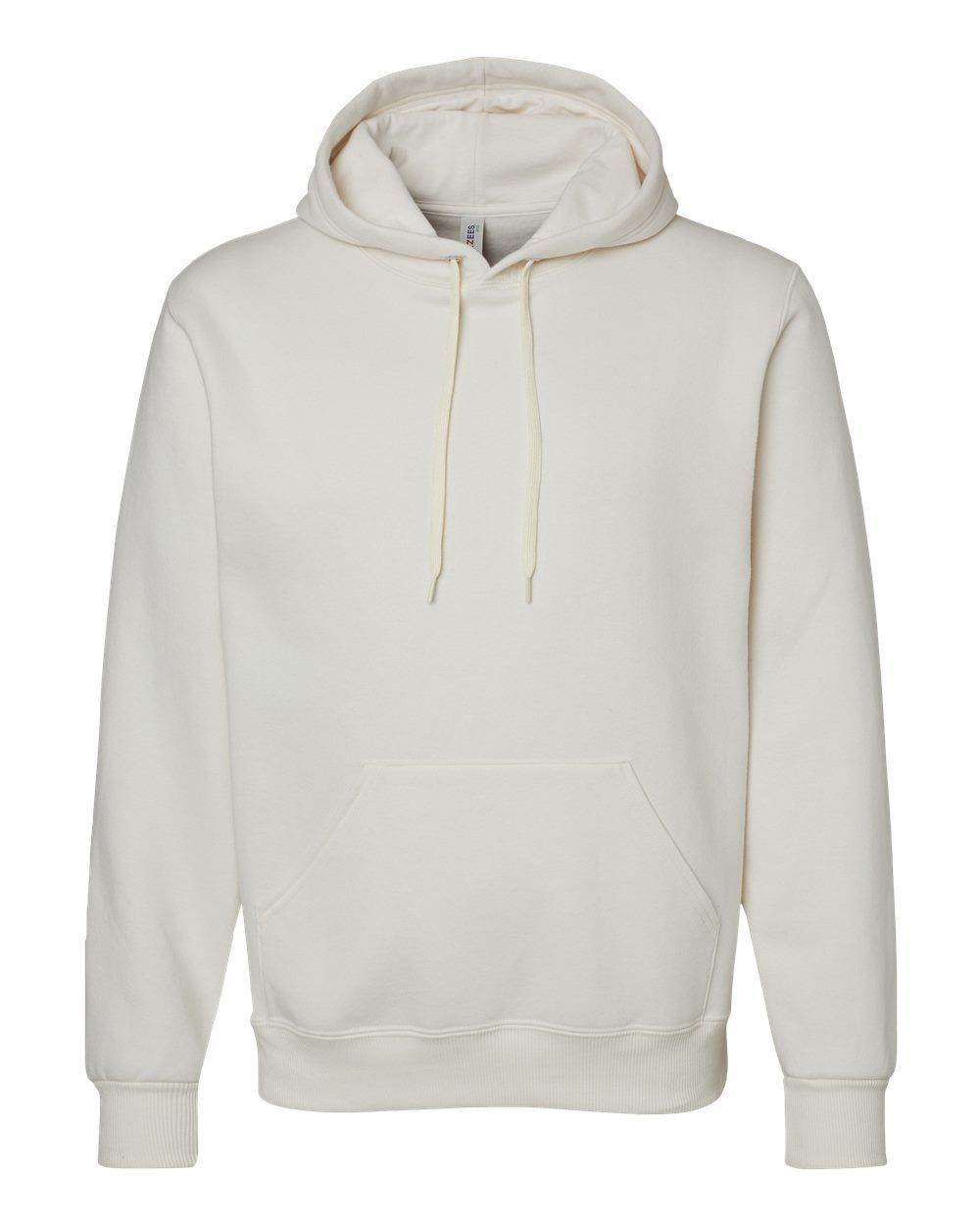 Jerzees Premium Eco Blend Ringspun Hooded Sweatshirt in Sweet Cream Heather