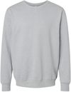 Am image of a Custom Jerzees Premium Eco Blend Ringspun Crewneck Sweatshirt in Frost Grey Heather!