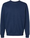 Am image of a Custom Jerzees Premium Eco Blend Ringspun Crewneck Sweatshirt in J. Navy!