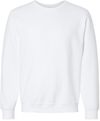 Am image of a Custom Jerzees Premium Eco Blend Ringspun Crewneck Sweatshirt in White!