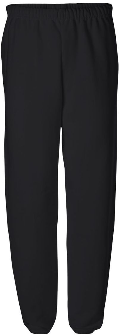 Am image of a Custom JERZEES NuBlend Sweatpants in Black!