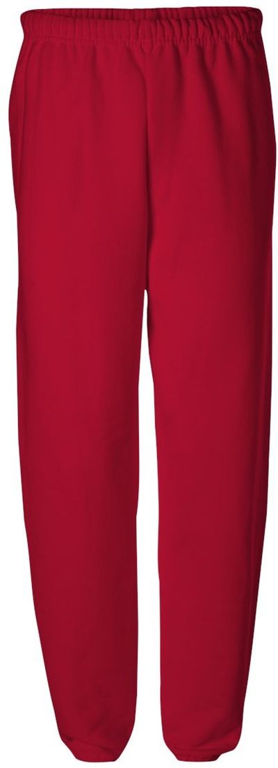 Am image of a Custom JERZEES NuBlend Sweatpants in True Red!