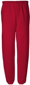 Am image of a Custom JERZEES NuBlend Sweatpants in True Red!
