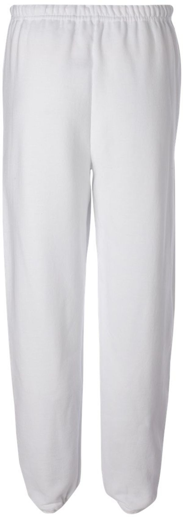 Am image of a Custom JERZEES NuBlend Sweatpants in White!