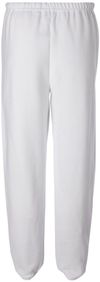 Am image of a Custom JERZEES NuBlend Sweatpants in White!