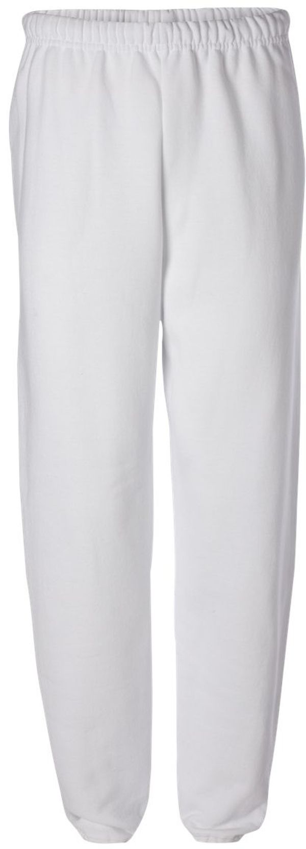 Am image of a Custom JERZEES NuBlend Sweatpants in White!