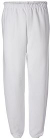 Am image of a Custom JERZEES NuBlend Sweatpants in White!