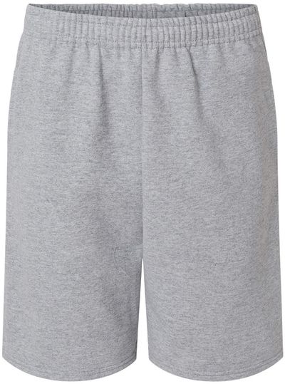 Am image of a Custom JERZEES Nublend® Fleece Shorts in Athletic Heather!