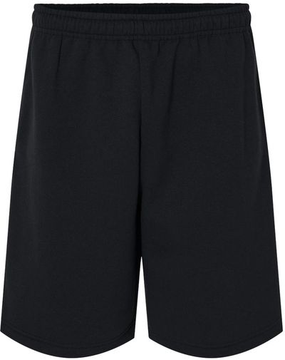 Am image of a Custom JERZEES Nublend® Fleece Shorts in Black!