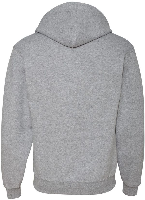 Am image of a Custom JERZEES NuBlend Full Zip Hooded Sweatshirt in Athletic Heather!
