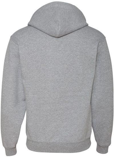 Am image of a Custom JERZEES NuBlend Full Zip Hooded Sweatshirt in Athletic Heather!