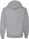 Am image of a Custom JERZEES NuBlend Full Zip Hooded Sweatshirt in Athletic Heather!