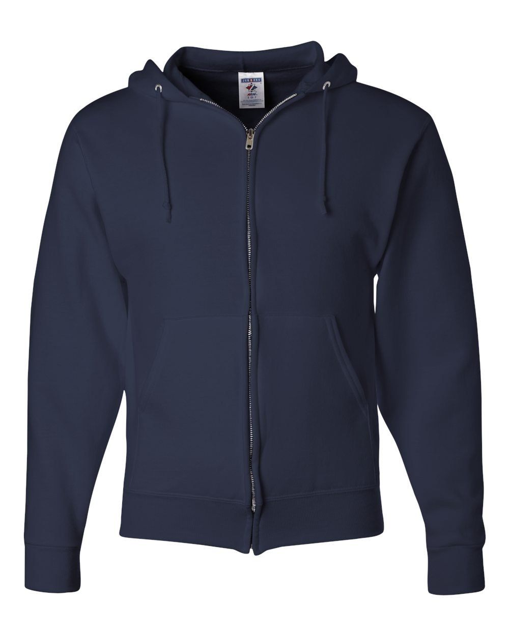JERZEES NuBlend Full Zip Hooded Sweatshirt in J. Navy