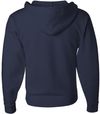 Am image of a Custom JERZEES NuBlend Full Zip Hooded Sweatshirt in J. Navy!